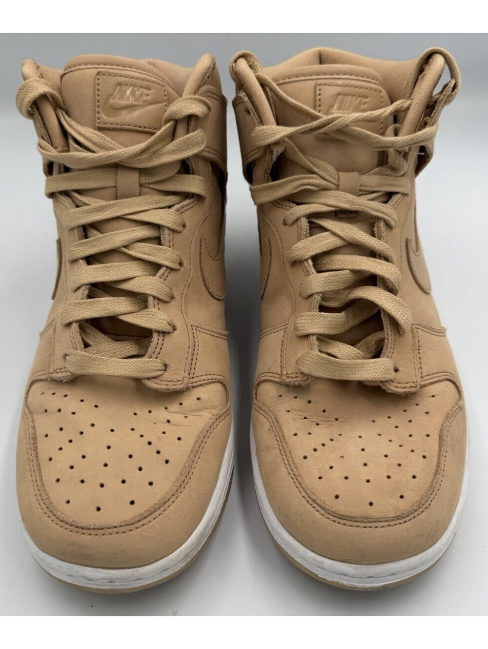 Nike Dunk High Vachetta Tan White Women's Size 10 Sneakers DX2044-201 - Picture 4 of 6